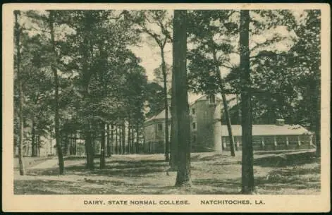 Photograph from the Facebook post “Dairy at Louisiana State Normal (later Northwestern) in Natchitoches.”