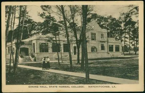 Photograph from the Facebook post “Dining Hall at Louisiana State Normal (later Northwestern State) in Natchitoches.”