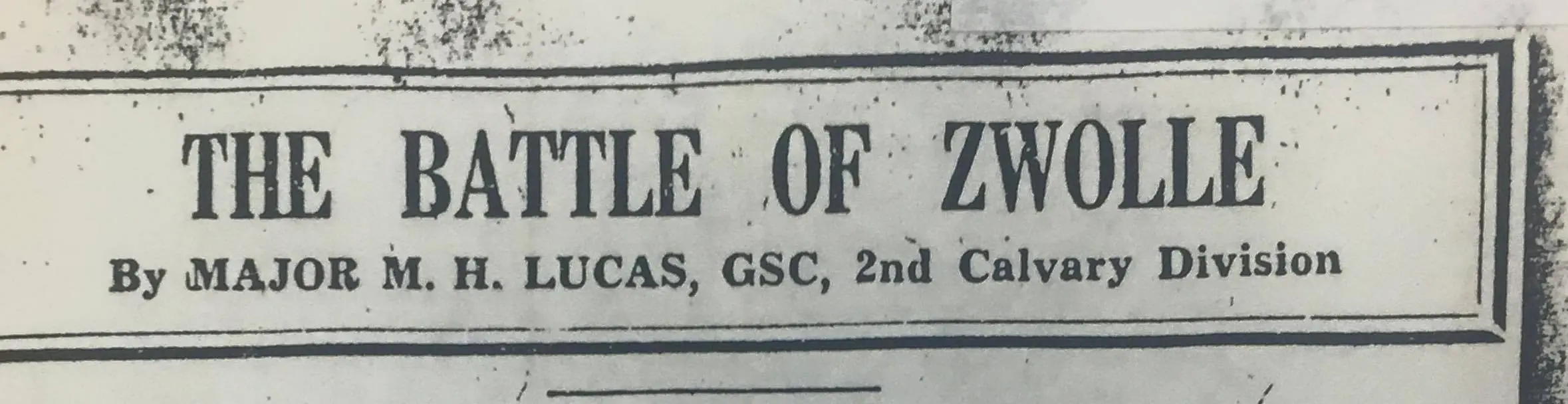 Photograph from the Facebook post “The Battle of Zwolle, part of the World War 2 Louisiana Maneuvers.”