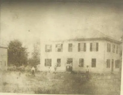 Photograph from the Facebook post “The second Newton County, Texas courthouse, built in 1853 in Newton.”