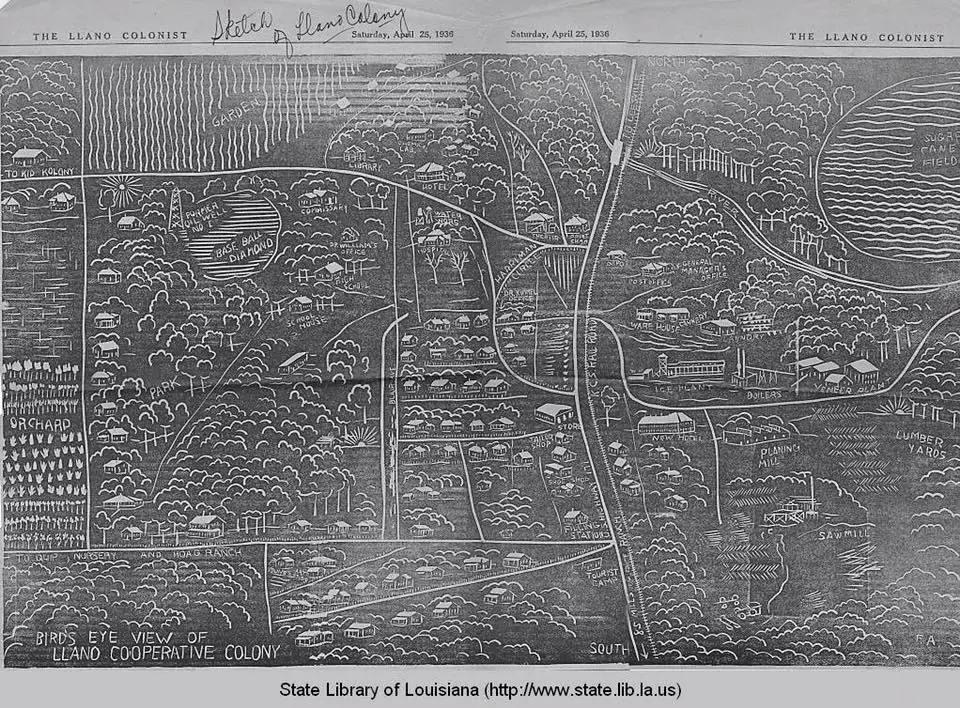 Photograph from the Facebook post “New Llano, just a tiny bit south of Leesville, has such a unique history.”