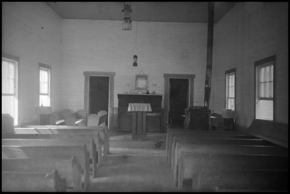Photograph from the Facebook post “From Lamar University (Larry Jene Fisher Collection), 1945 photograph of the interior of…”