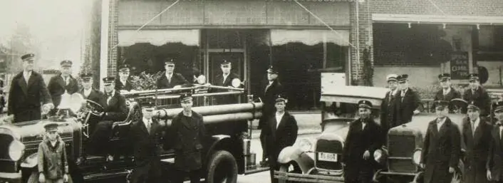 Photograph from the Facebook post “From Shelby County Historic Society, The Center Volunteer Fire Department was organized…”