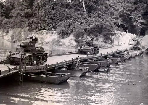 Photograph from the Facebook post “World War II maneuvers on the Sabine River.”