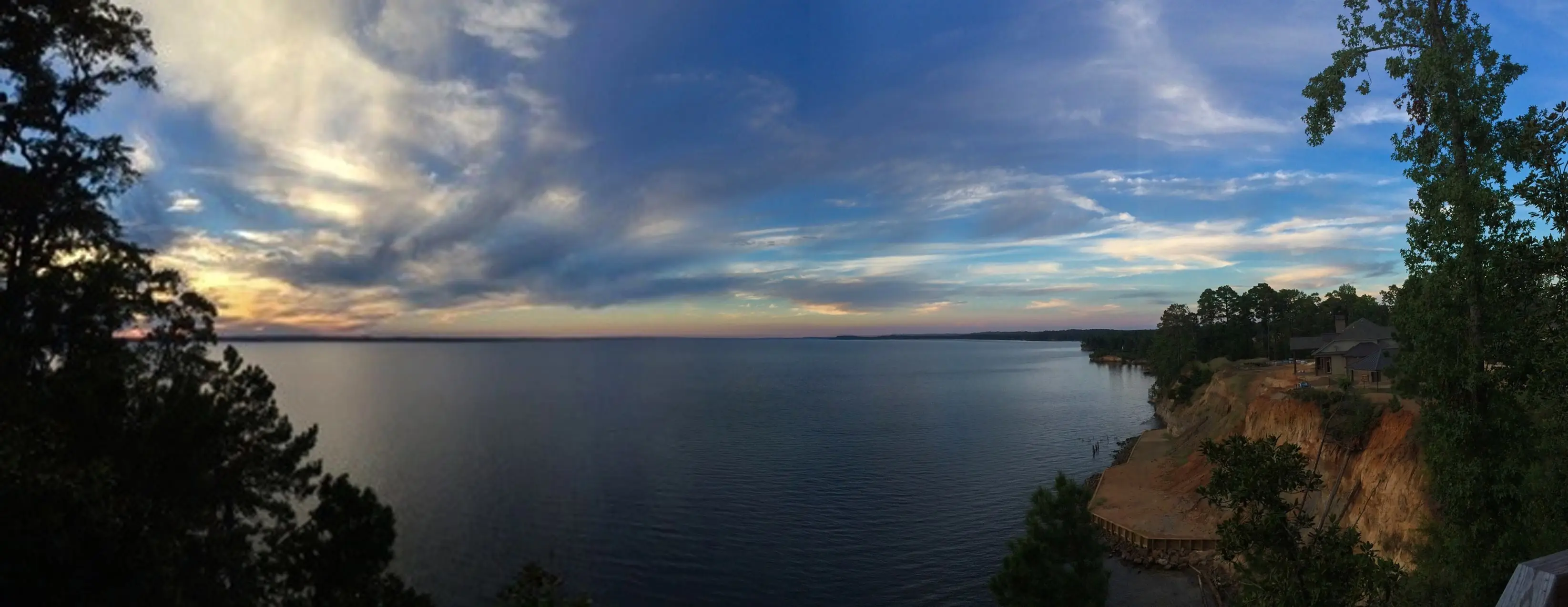 Photograph from the Facebook post “View of Toledo Bend Lake, Louisiana side, looking towards Pendleton Bridge”