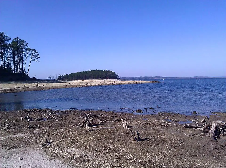 Photograph from the Facebook post “Taken from South Toledo Bend State Park when lake level was low”