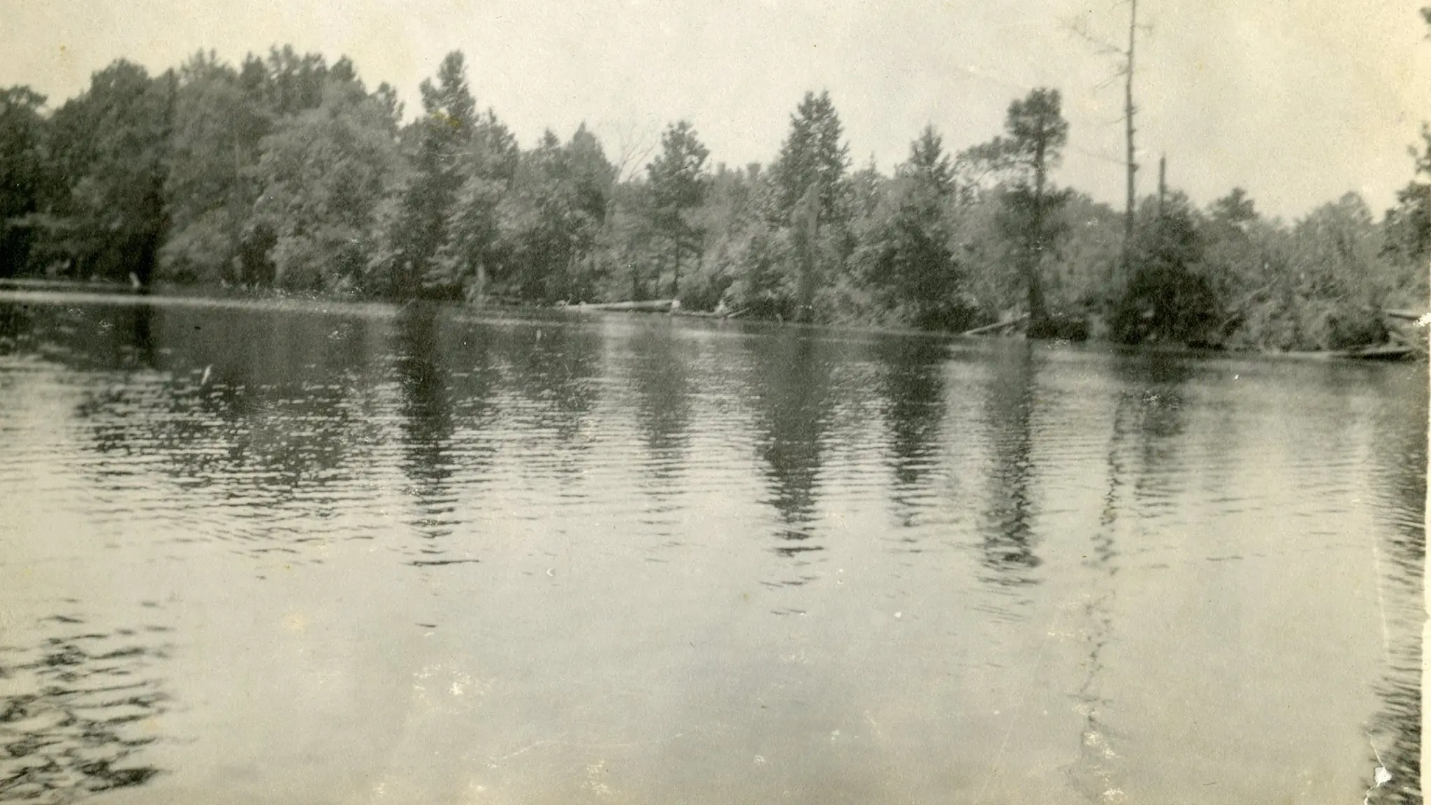 Photograph from the Facebook post “Blue Lake, which long before Toledo Bend Lake was a great fishing spot in Sabine Parish…”