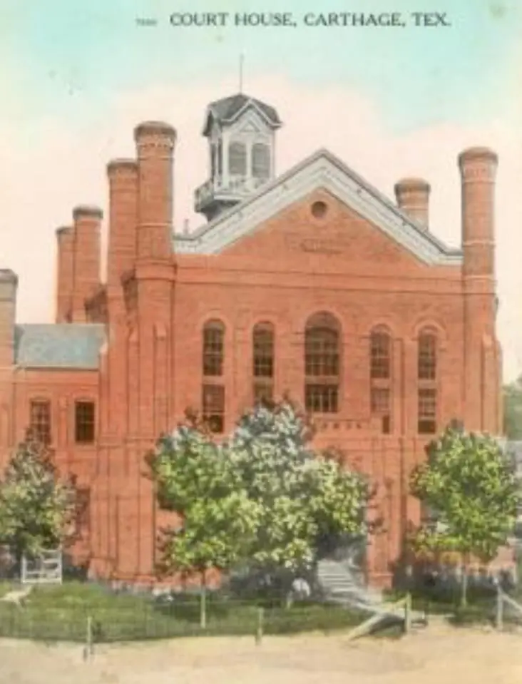 Photograph from the Facebook post “First Courthouse of Panola County in Carthage, Texas.”