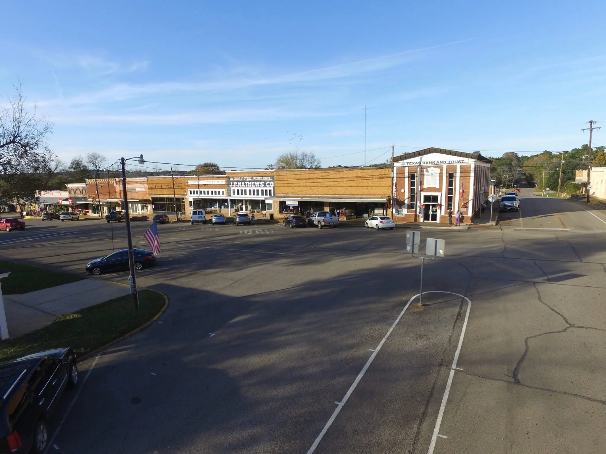 Photograph from the Facebook post “Photos from above, in San Augustine, Texas.”
