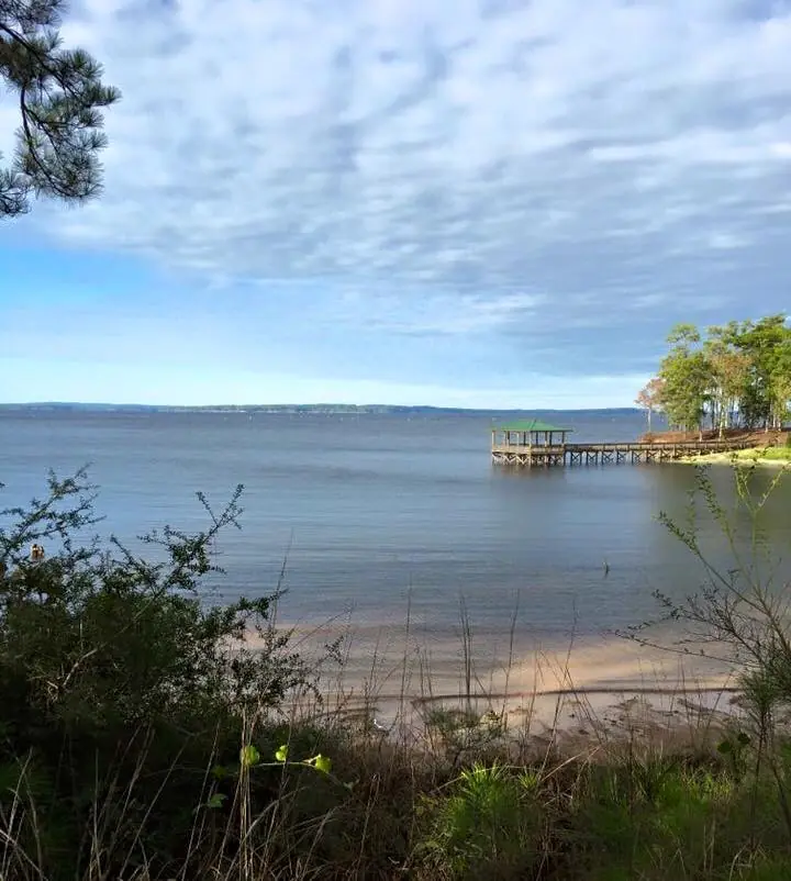 Photograph from the Facebook post “Shared by Cassie Nelson Jeans is this great view of Toledo Bend, at its southern area.”