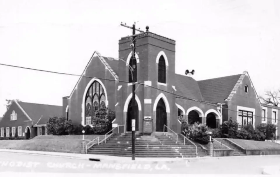 Photograph from the Facebook post “1961, Methodist Church, Mansfield, Louisiana”