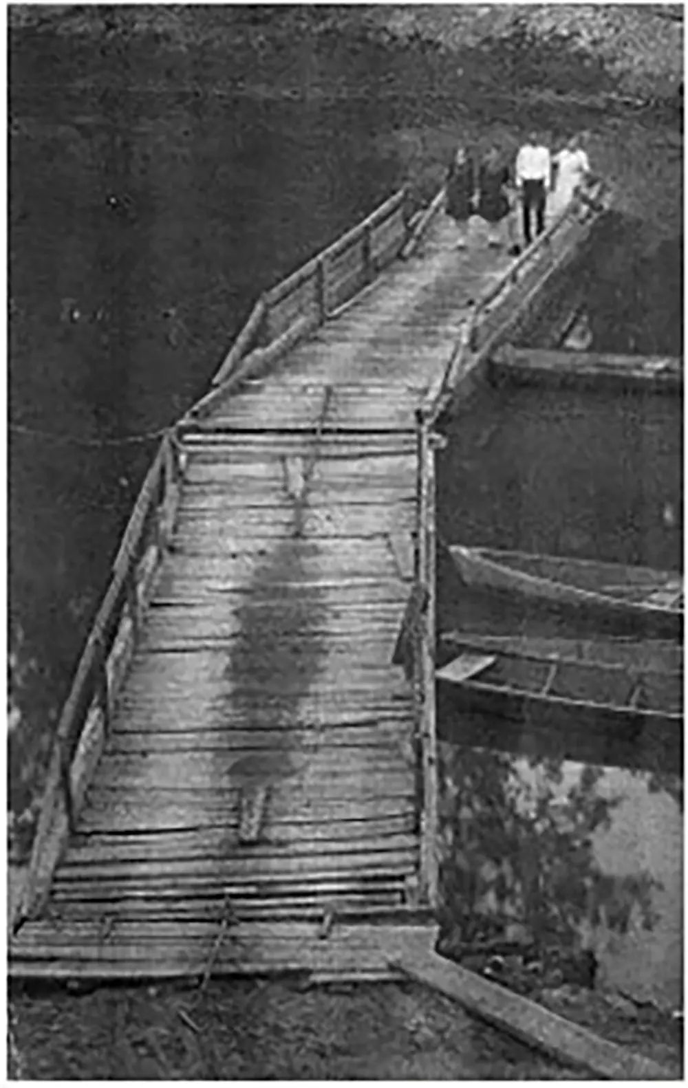 Photograph from the Facebook post “Prior to the Pendleton Bridge (which today crosses Toledo Bend between Texas and…”