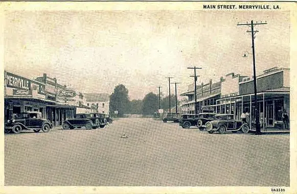 Photograph from the Facebook post “Downtown Merryville, Louisiana.”