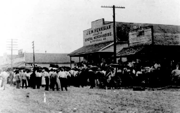Photograph from the Facebook post “A long time ago in Merryville, Louisiana.”
