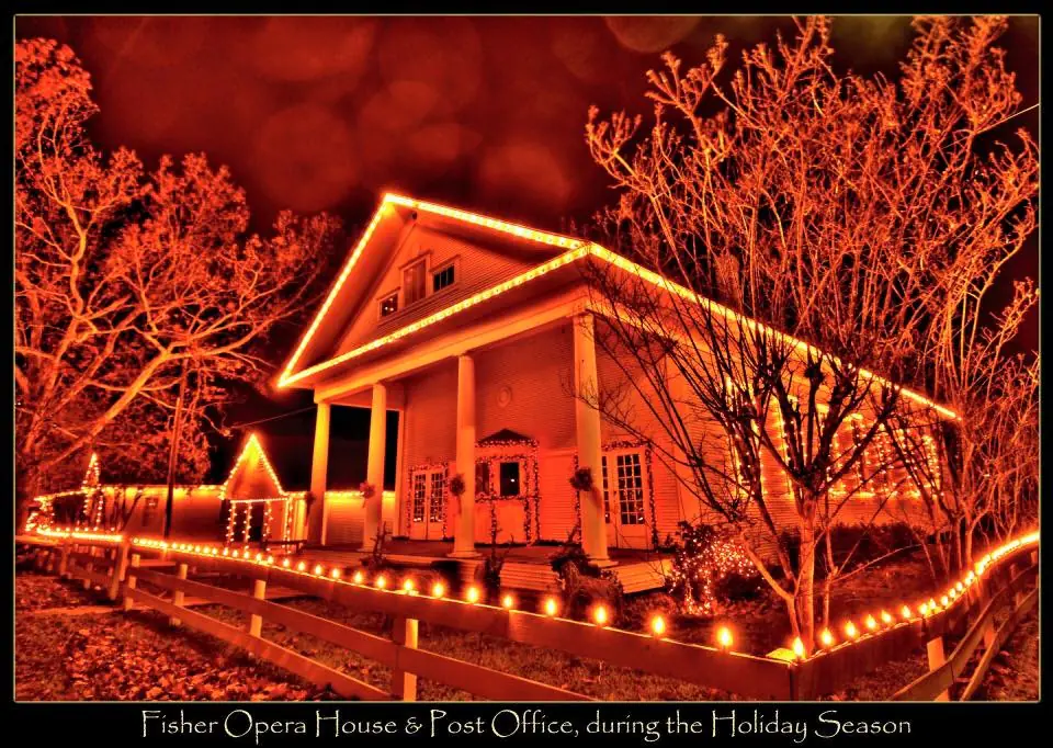 Photograph from the Facebook post “This is a photo I took of the Fisher, Louisiana Opera House a couple of years ago.”