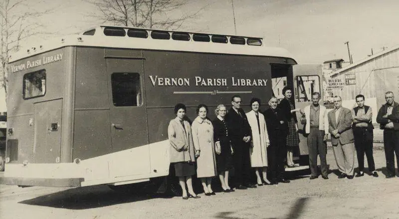 Photograph from the Facebook post “Vernon Parish Library Bookmobile.”