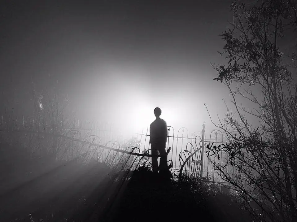 Photograph from the Facebook post “Photo one of my kiddos took from a fantastically beautiful cemetery in Zwolle, Louisiana.”