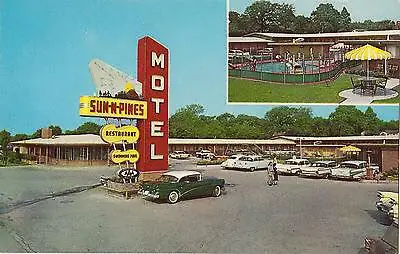Photograph from the Facebook post “Postcards from the Sun-n-Pines Motel in Lufkin, Texas.”