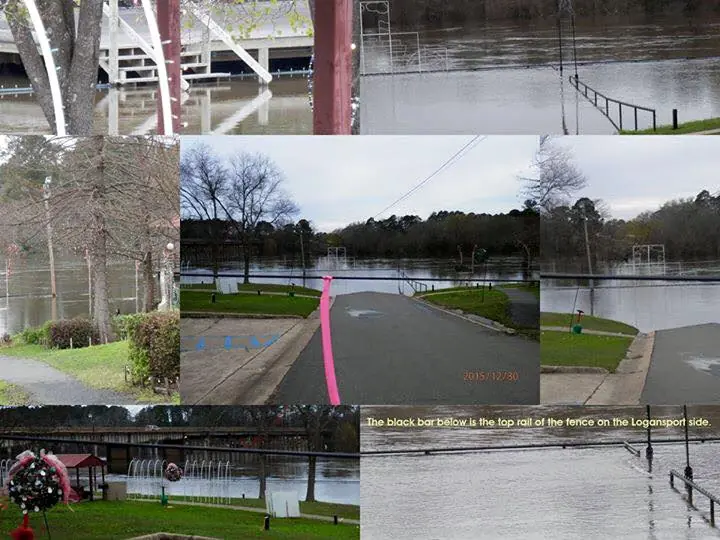 Photograph from the Facebook post “From Robin Folsom Andrews- Collage of photos Taken on 12.30.15 - on the Logansport, LA…”