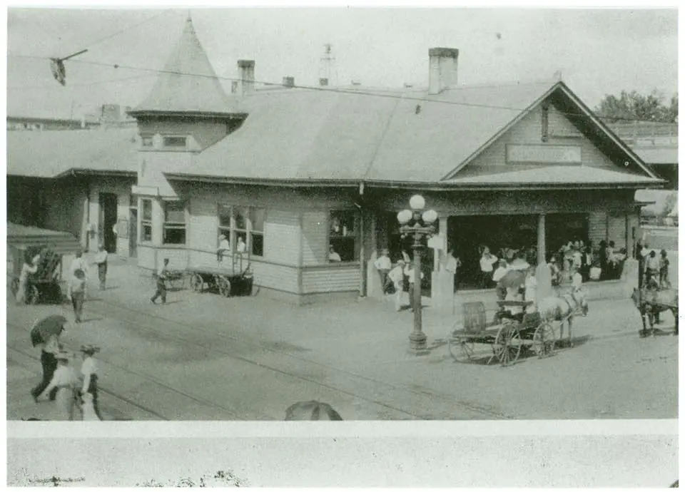 Photograph from the Facebook post “Photograph of the Longview Railroad Depot in Longview, Texas.”