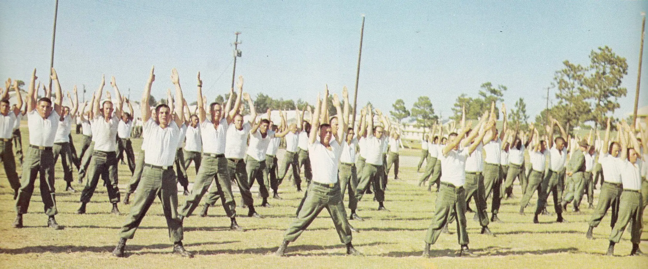 Photograph from the Facebook post “Photo from book in Vernon Parish Library's collection, US Army 2nd Training Brigade…”
