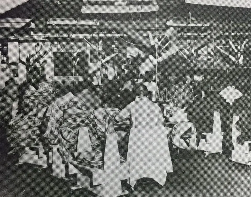 Photograph from the Facebook post “McNeill Garmet Company in Mansfield, Louisiana.”