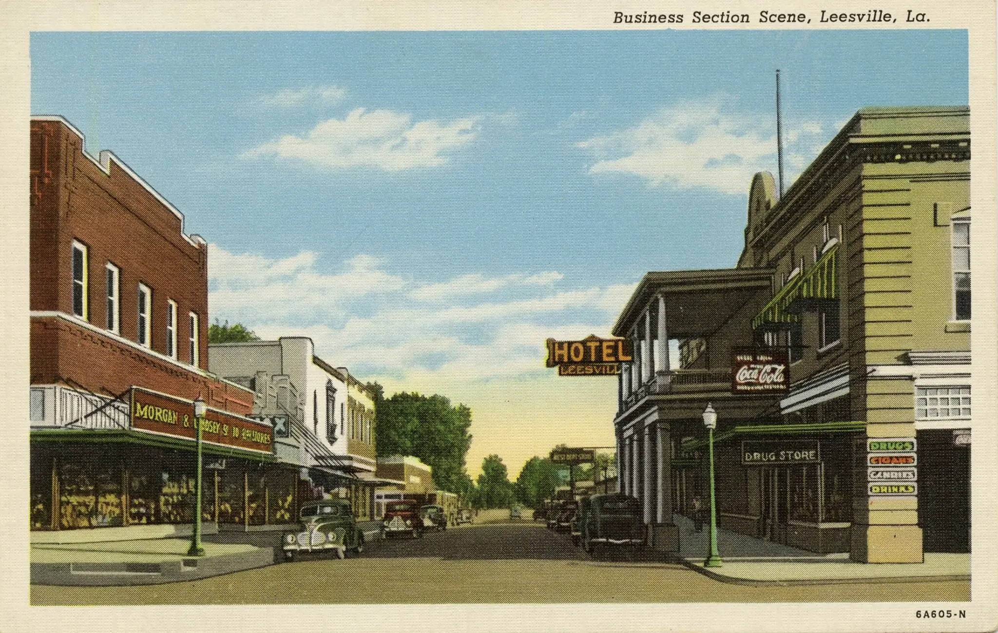 Photograph from the Facebook post “Postcard from Leesville, Louisiana.”