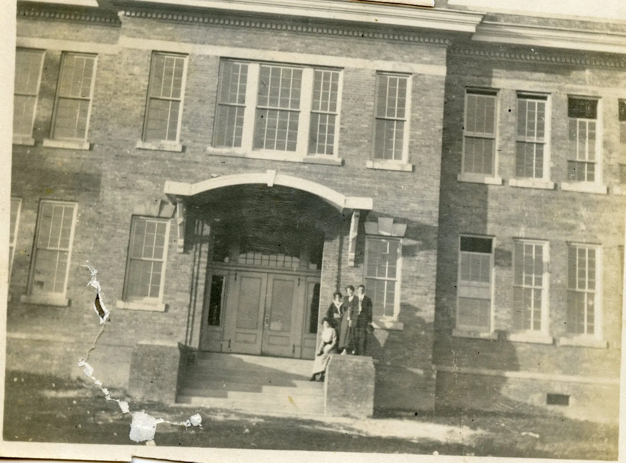 Photograph from the Facebook post “Photo taken outside of one of the Zwolle, Louisiana schools.”