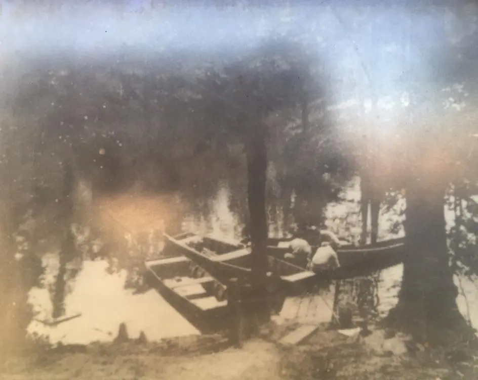 Photograph from the Facebook post “Sabine River, 1960s.”
