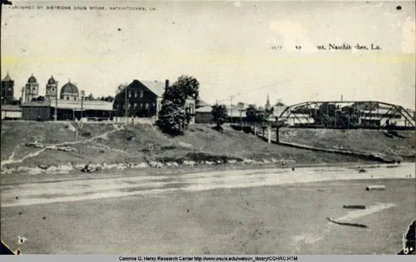 Photograph from the Facebook post “Pre-1910 postcard of Natchitoches, Louisiana!”