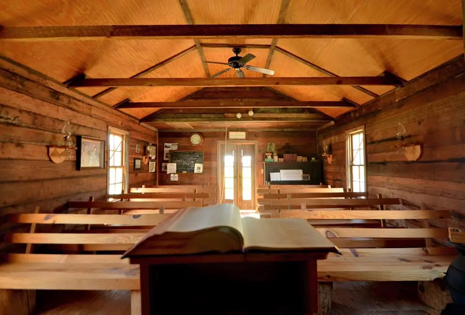 Photograph from the Facebook post “On the grounds of the West Louisiana Museum, Leesville, Louisiana is this replica of an…”
