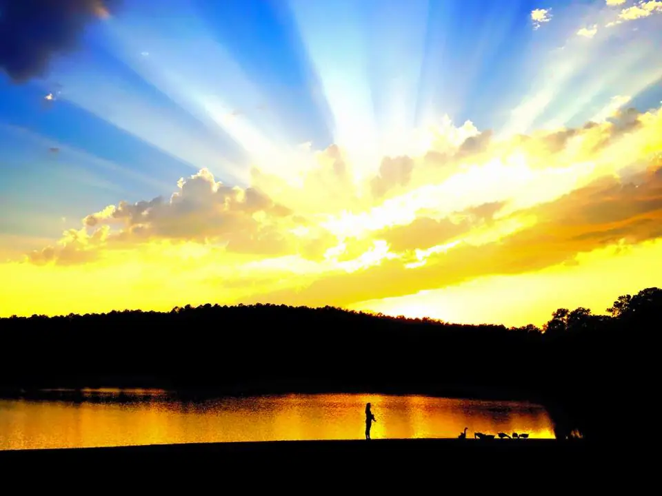 Photograph from the Facebook post “Beautiful sunset this evening.”