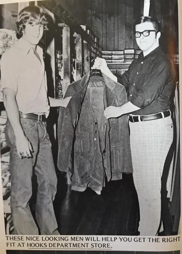 Photograph from the Facebook post “Hooks Department Store.”