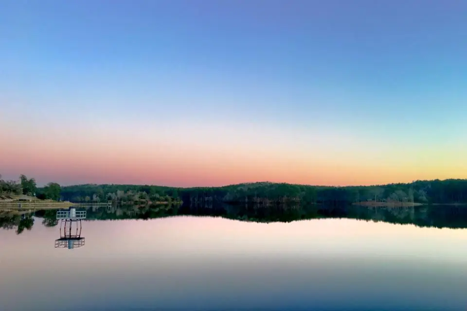 Photograph from the Facebook post “Louisiana's Hodges Gardens State Park this afternoon and early evening.”