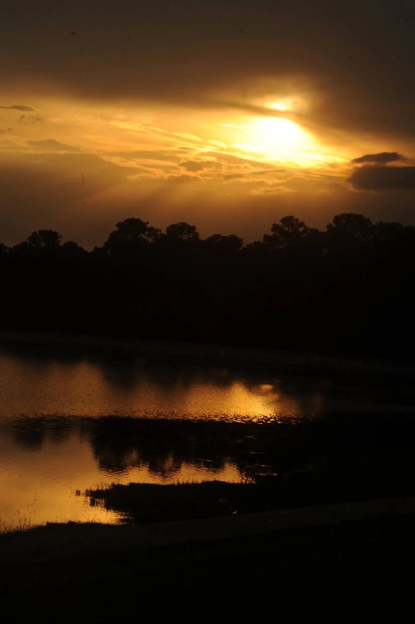 Photograph from the Facebook post “Sunset on Hodges Gardens Lake, Hodges Gardens State Park in Sabine Parish”