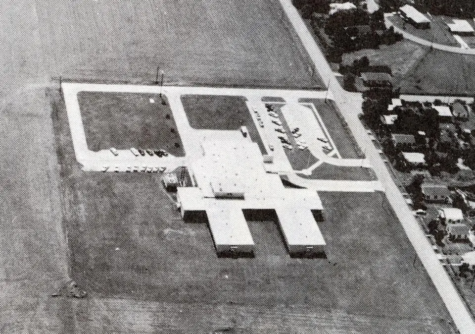 Photograph from the Facebook post “Natchitoches Parish Hospital, 1940s or 50s”