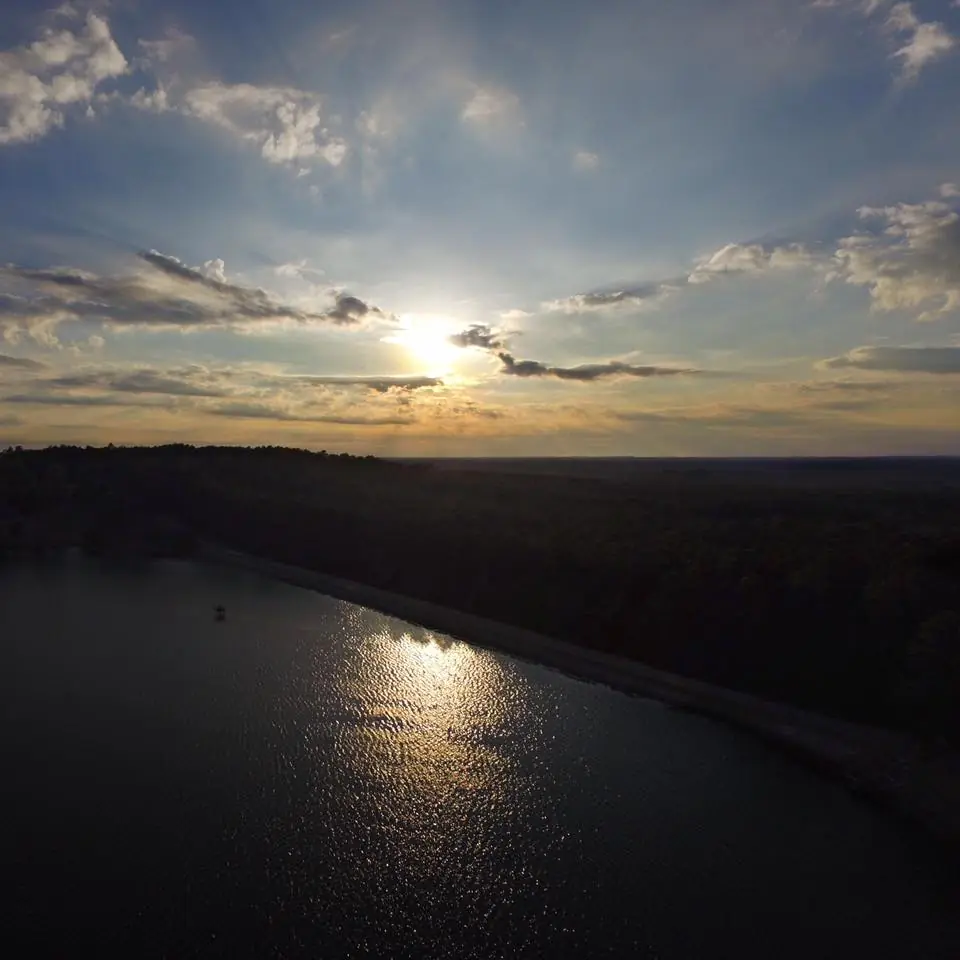 Photograph from the Facebook post “Yesterday's sunset at Hodges Gardens State Park”