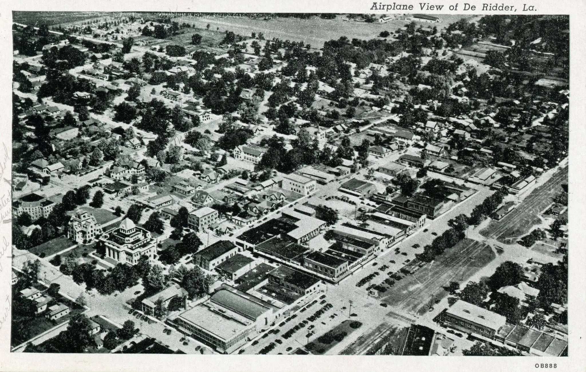 Photograph from the Facebook post “Aerial view of DeRidder, Louisiana.”
