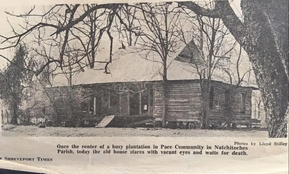Photograph from the Facebook post “The Pace Community of Natchitoches Parish.”
