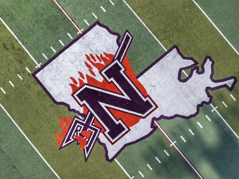 Photograph from the Facebook post “Some photos we took yesterday from above Northwestern State University's Turpin Stadium.”