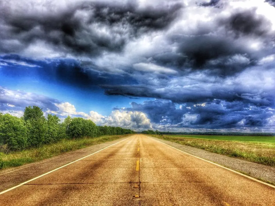 Photograph from the Facebook post “Taken earlier today, Highway 1 in Natchitoches Parish.”