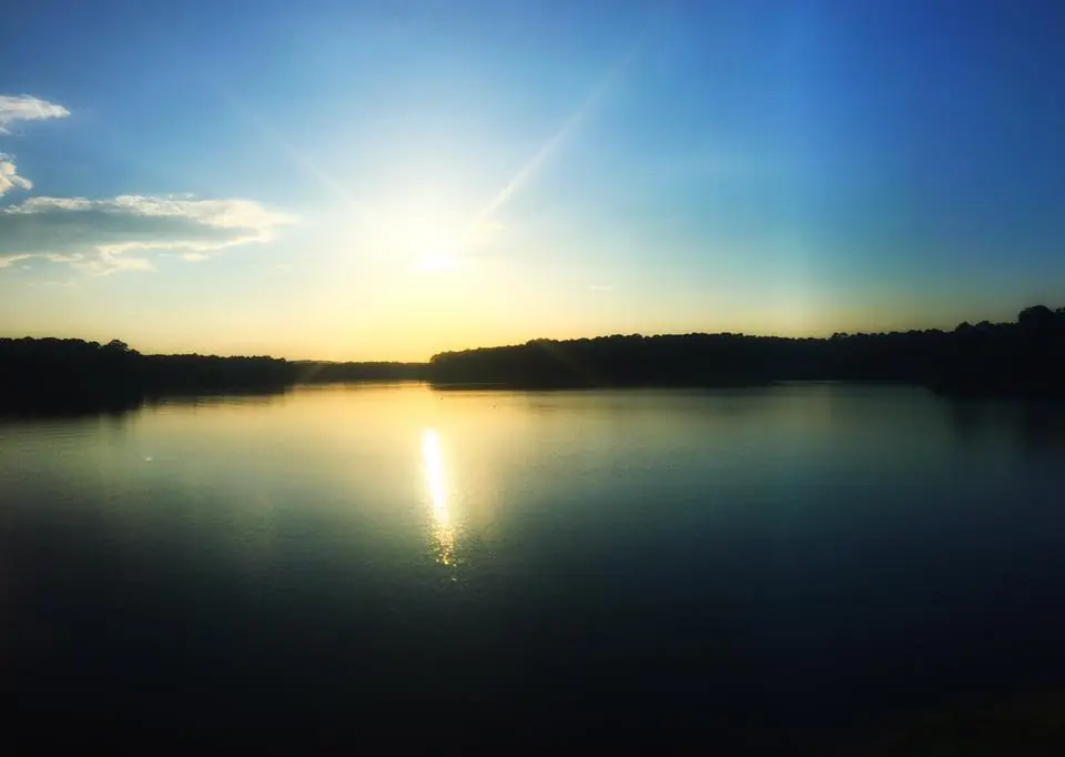 Photograph from the Facebook post “Sunset today, Carrice Creek on Toledo Bend Lake, Texas side.”