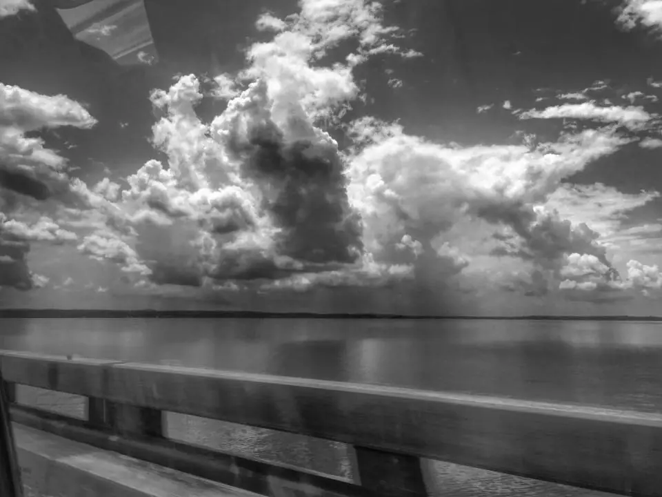 Photograph from the Facebook post “From Pendleton Bridge on Toledo Bend Lake”