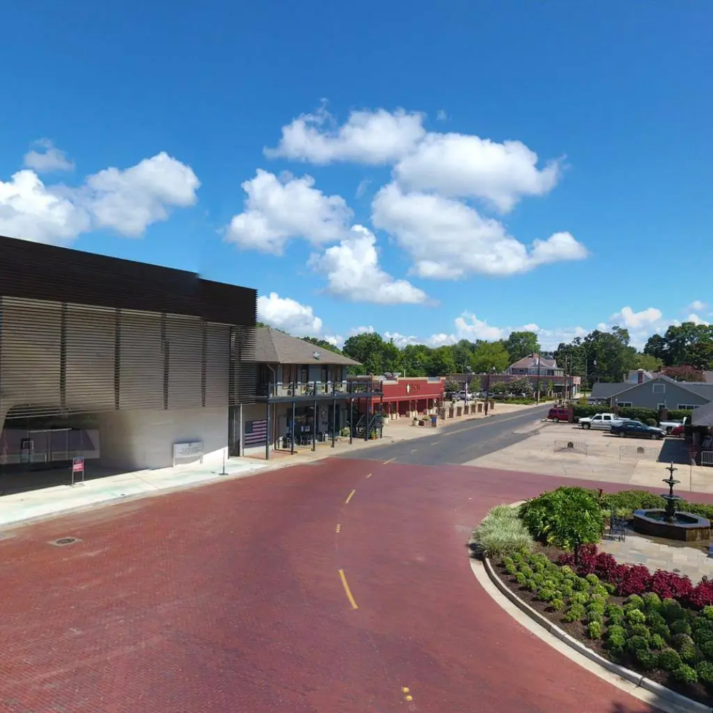 Photograph from the Facebook post “Pano in Downtown Natchitoches...”