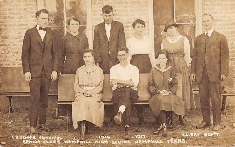Photograph from the Facebook post “Senior Class of Hemphill High School...”