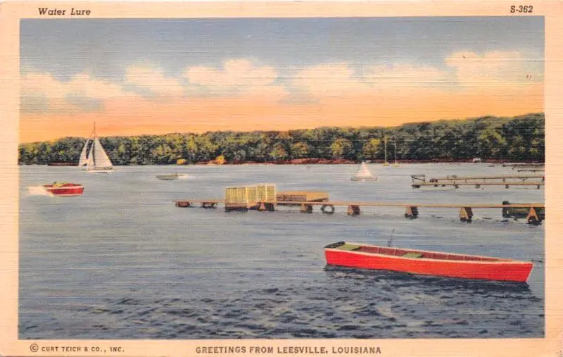 Photograph from the Facebook post “These postcards indicate the photos were taken in Leesville, Louisiana in the 1940s...”