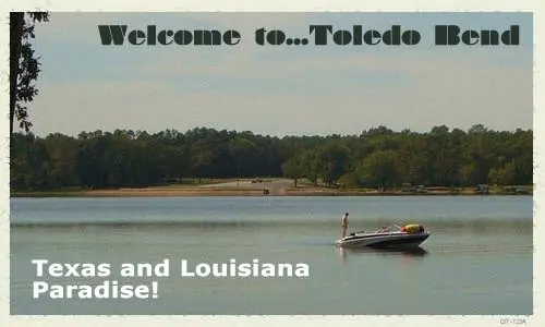 Photograph from the Facebook post “Some postcards from Toledo Bend Lake...”