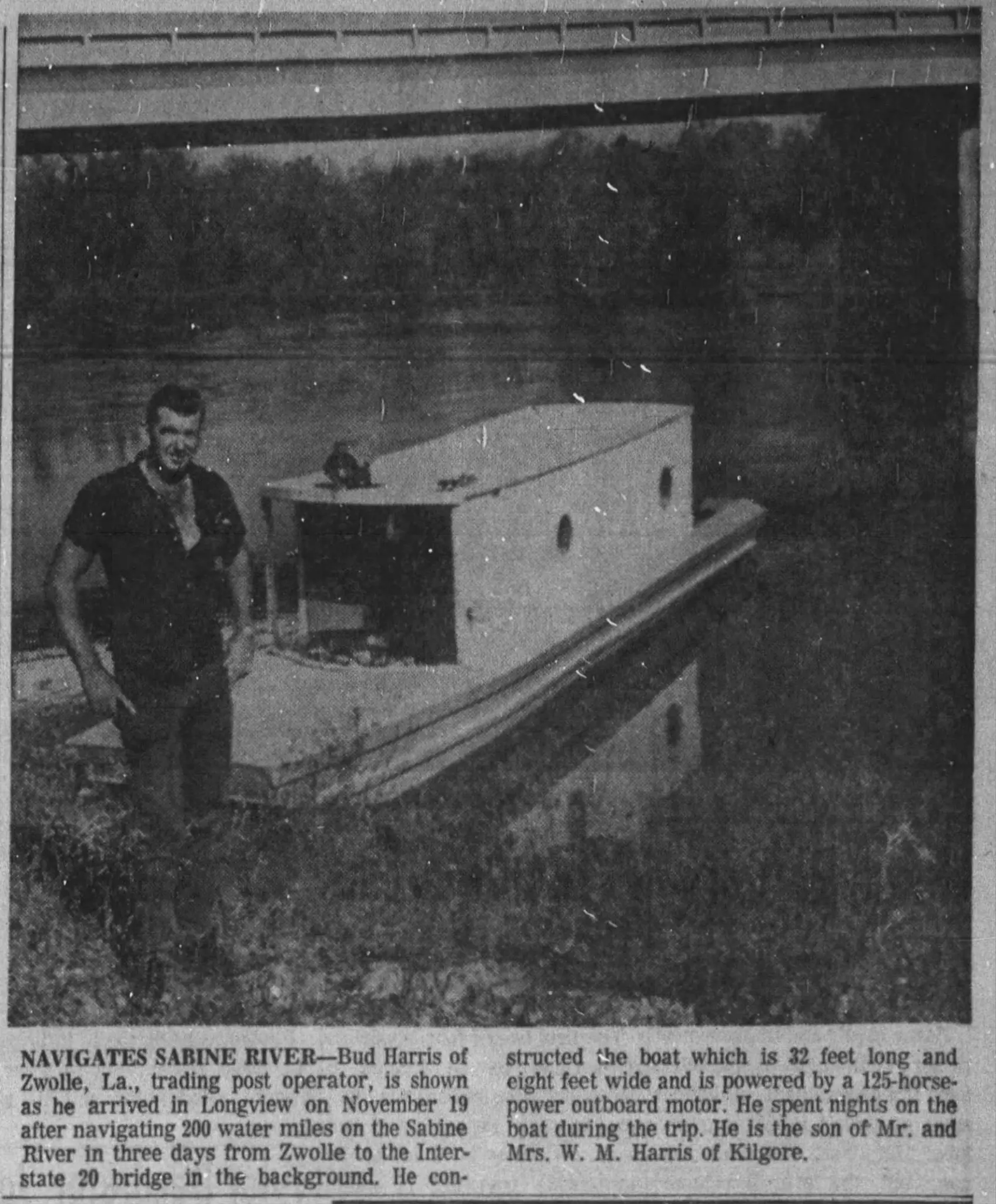 Photograph from the Facebook post “Bud Harris of Zwolle, Louisiana.”