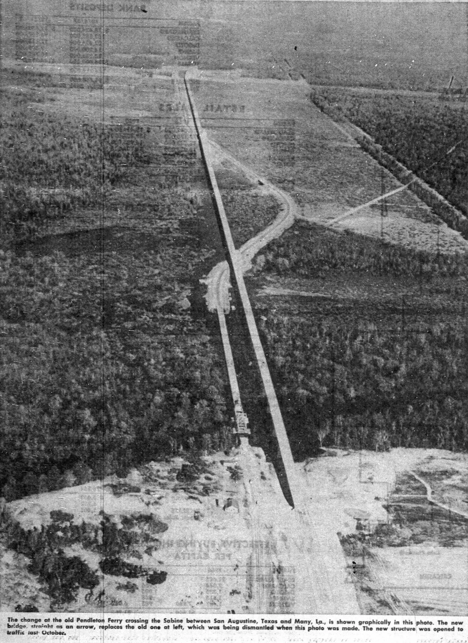 Photograph from the Facebook post “Pendleton Bridge new and old...”