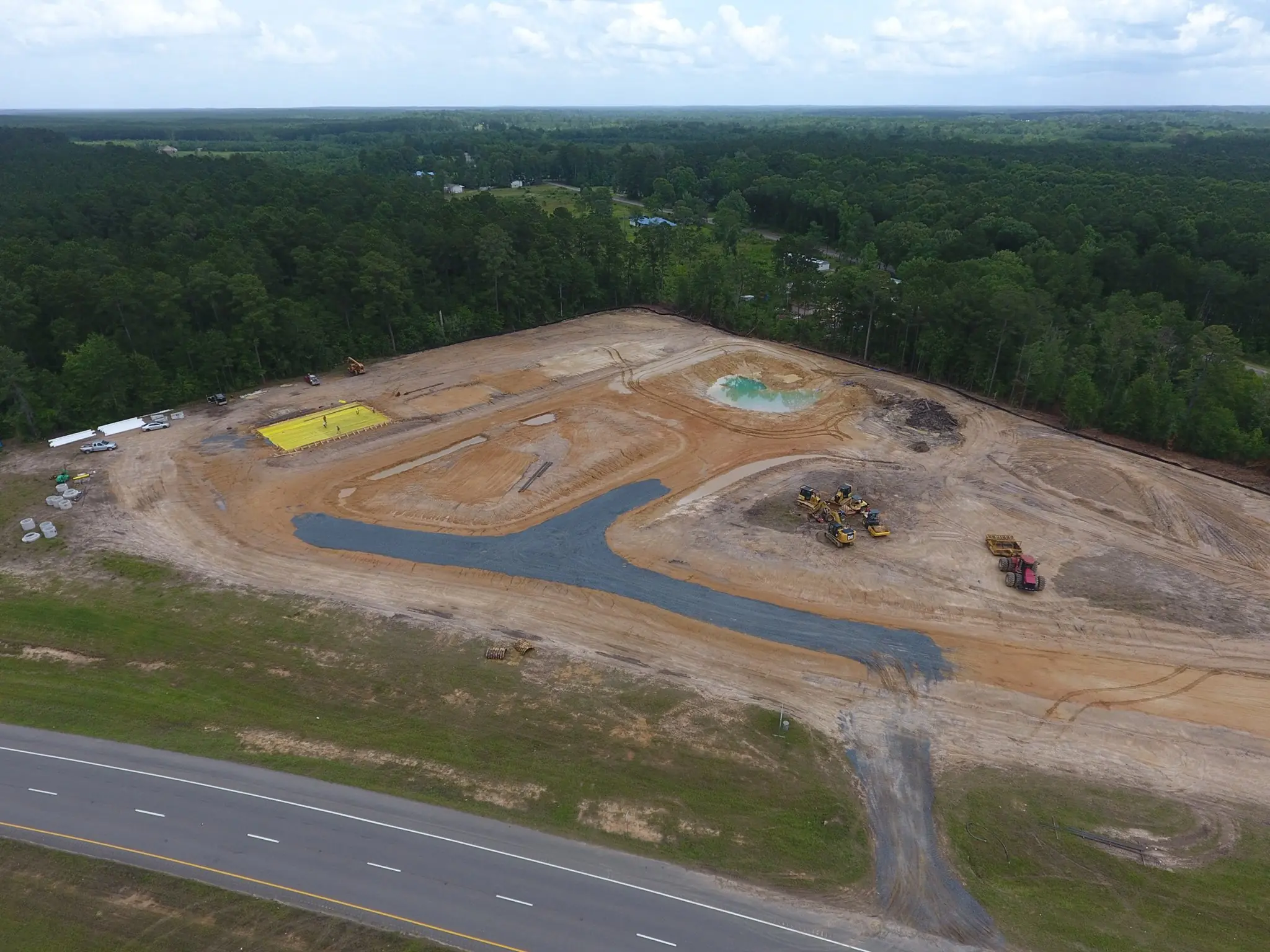 Photograph from the Facebook post “Under construction in Sabine Parish, Louisiana, U.”